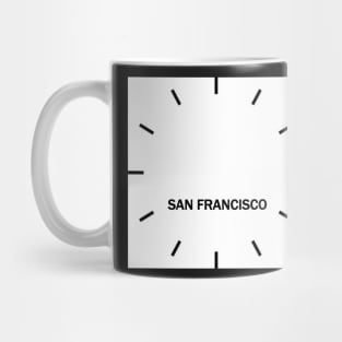 San Francisco Time Zone Wall Clock Mug